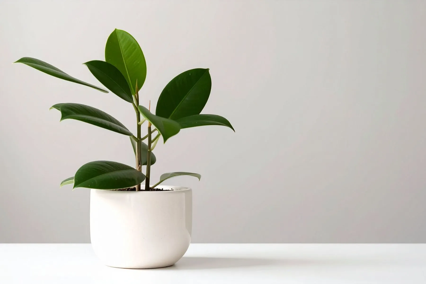 Ficus Bonsai cura delle piante in inverno Ficus Bonsai da appartamento in vaso bianco