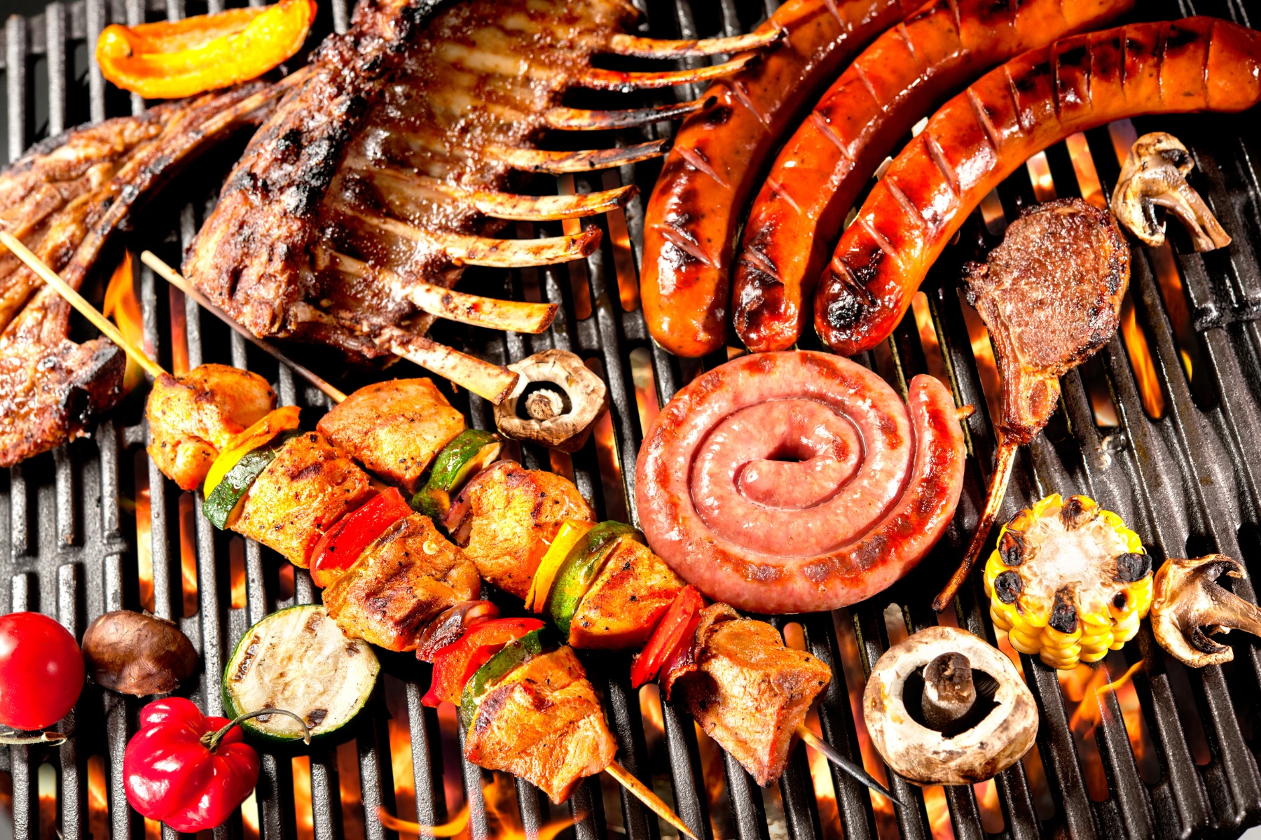 grigliata con campingaz