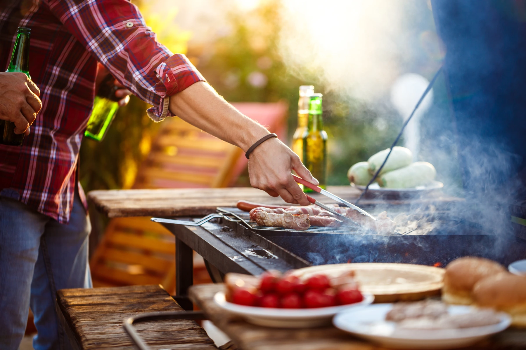 grigliata con campingaz